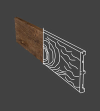 Faux Wood Panels