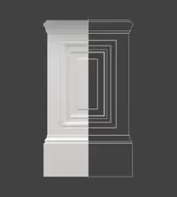 Pilaster Sütun Alt Kaide