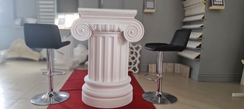 Ionic Capital Polyurethane Decorative Column for Modern Interiors