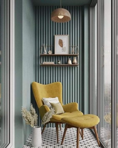 Modern Balkon Tasarımı: Dikey Duvar Panelleri ile Derinlik Etkisi
