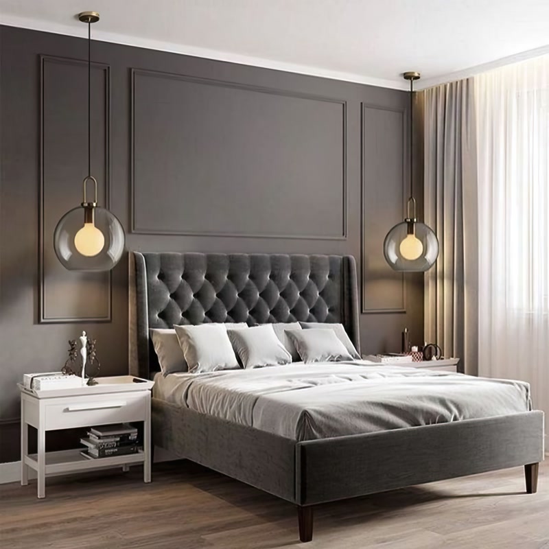 Pannelli Parete in Poliuretano per Camere da Letto Antracite