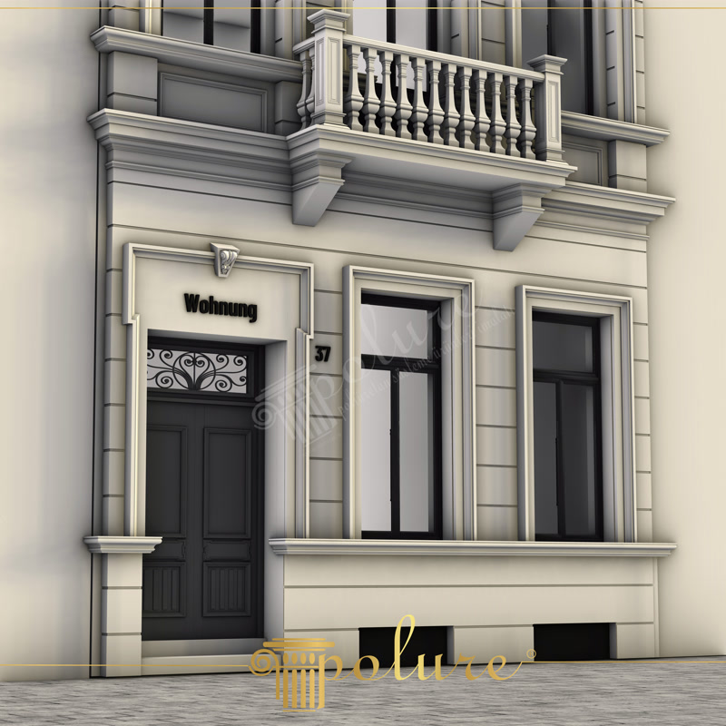 Neoclassical Polyurethane Exterior Design and Grand Entrance