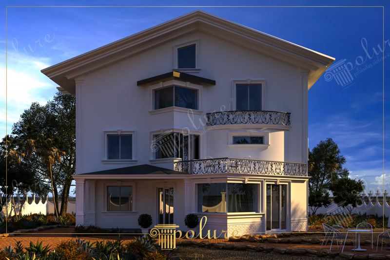 Üç Katlı Modern Villa Tasarımında Poliüretan Cephe Dokunuşları