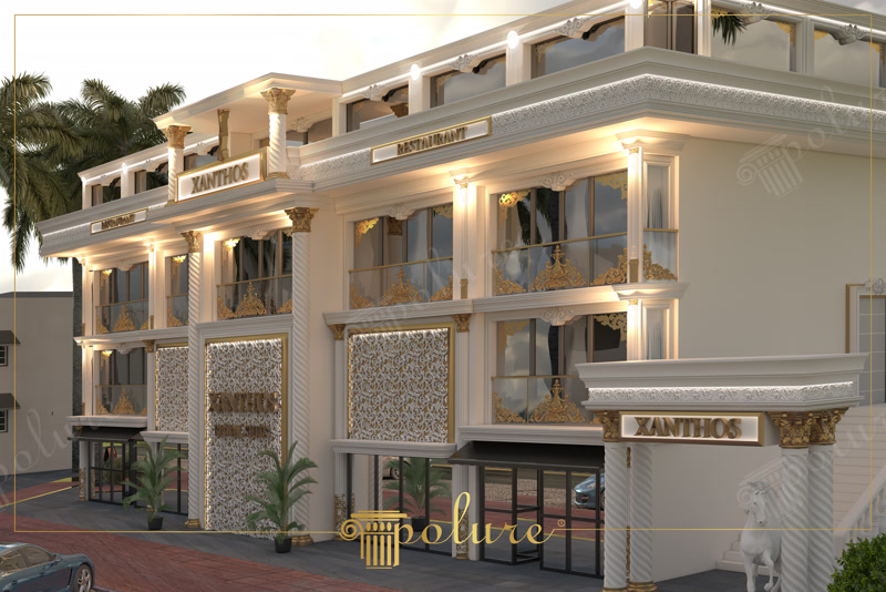 Xanthos Restaurant Neoklasik Poliüretan Dış Cephe Giydirme