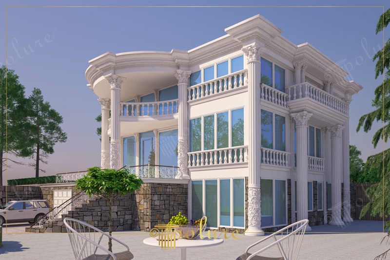 Design Villa Neoclassica: Colonne e Balaustre in Poliuretano