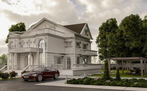 Estetica delle Facciate in Poliuretano per Ville Neoclassiche