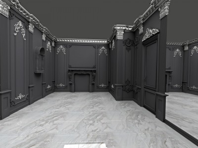 Armonia Antracite e Argento: Design Moderno Classico per Negozi