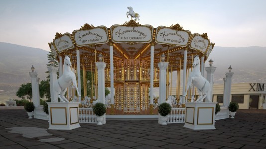 Design della Giostra di Kemerburgaz Kent Ormanı con Architettura Classica