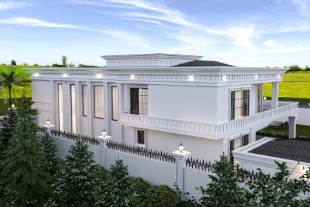 Decorazioni per Facciate in Poliuretano per Ville Neoclassiche