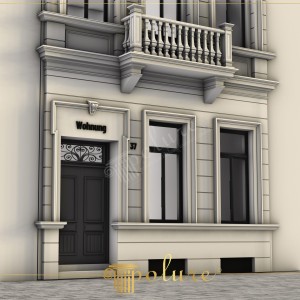 Design Esterno Neoclassico in Poliuretano e Ingresso Maestoso