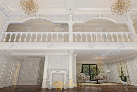 Design Neoclassico in Poliuretano per Pareti e Soffitti di Saloni Loft