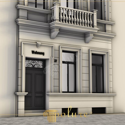 Design Esterno Neoclassico in Poliuretano e Ingresso Maestoso