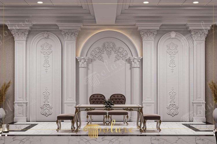 Design del Palco per Sale Matrimoni e Decorazioni Murali Neoclassiche