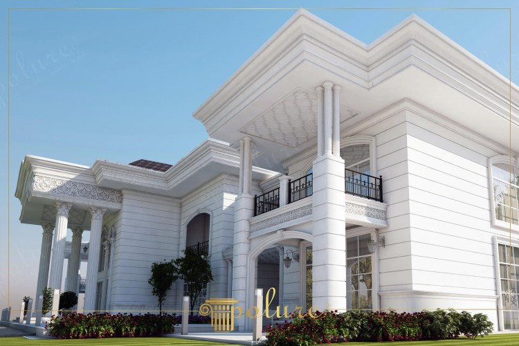 Neoklasik Villa Mimarisi İçin Poliüretan Cephe ve Sütun Tasarımı