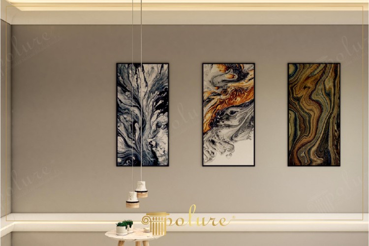 Indirect Lighting and Artistic Wall Design in Modern Interiors