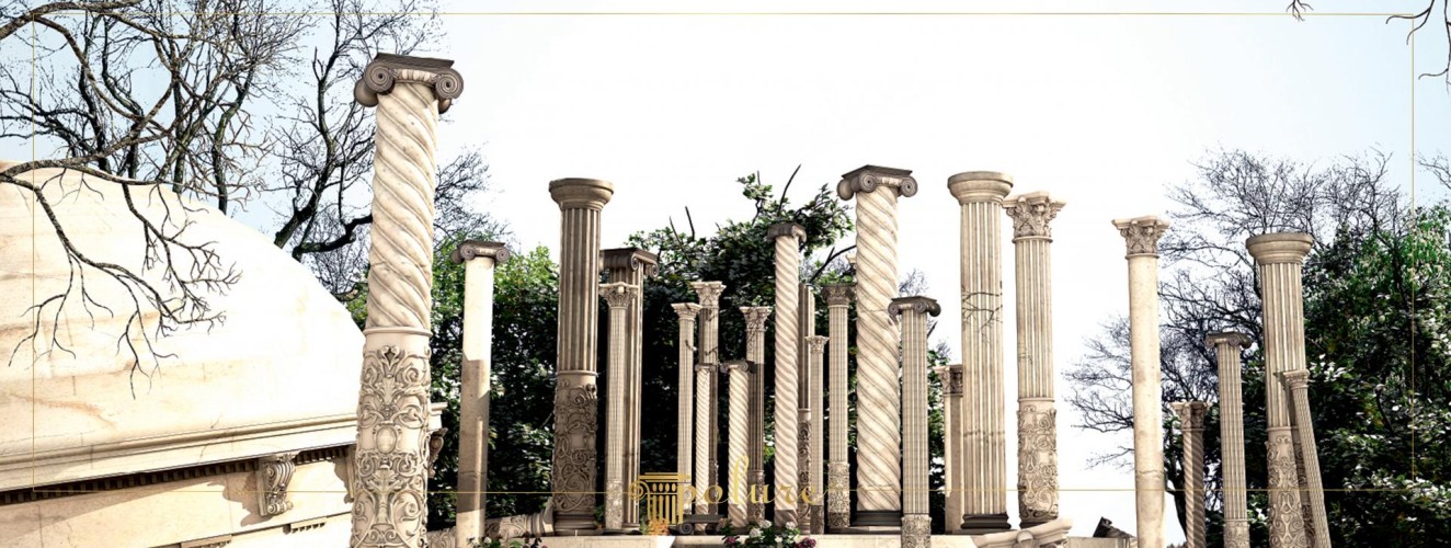Design di Colonne per Esterni d'Ispirazione Antica e Varietà