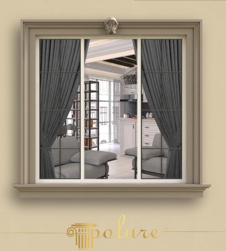 Neoclassical Window Design with Polyurethane Jamb Applications