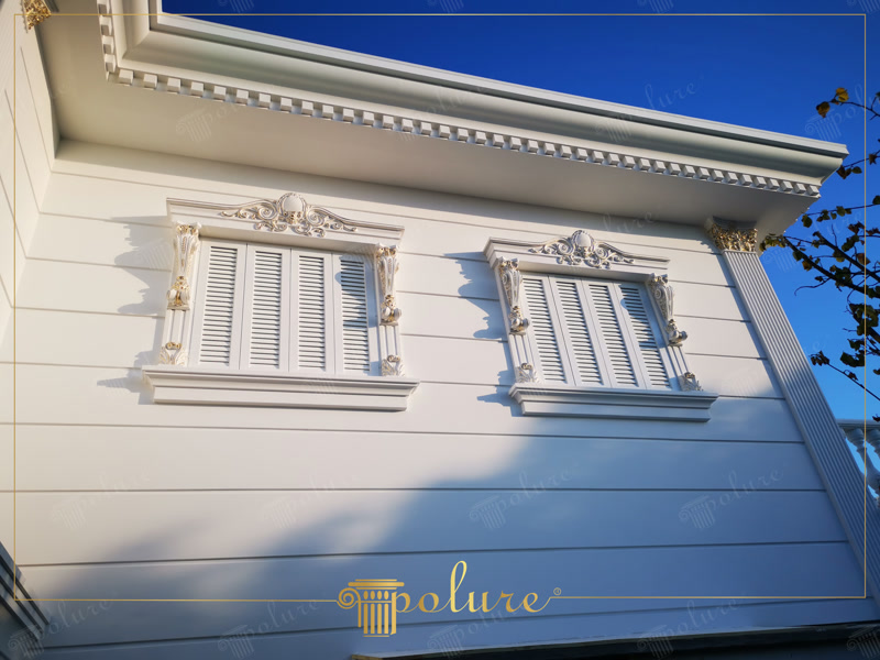 Klasik Villa Pencere Söve ve Taç Modelleri ile Cephe Estetiği