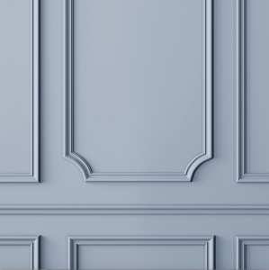 Design di Pannelli Parete Classici in Toni Blu e Antracite