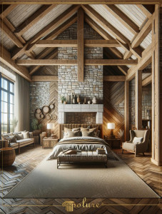 Look Legno Naturale con Travi in Poliuretano nel Design Rustico