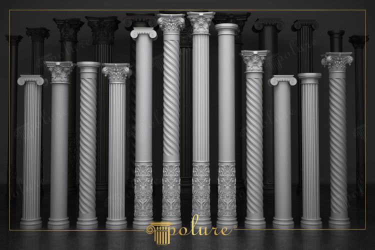 Colonne e Capitelli in Poliuretano di Ispirazione Antica
