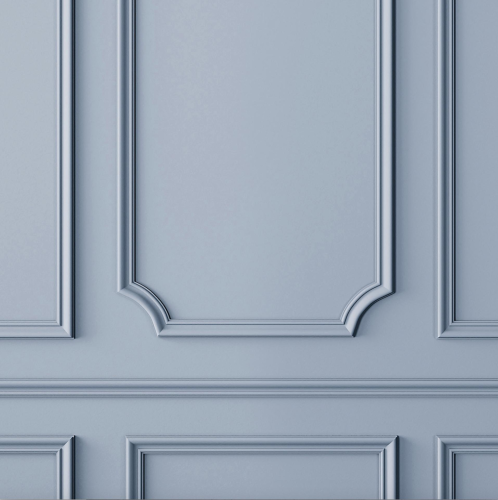 Design di Pannelli Parete Classici in Toni Blu e Antracite