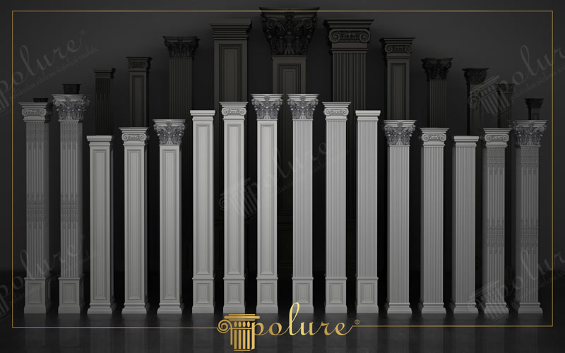 Klasik Cephe Tasarımları İçin Poliüretan Pilaster Sütun Koleksiyonu