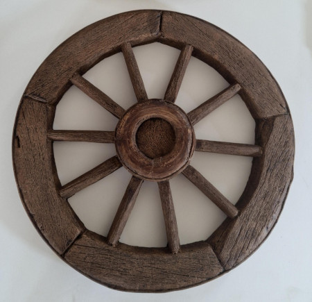 Ruota Decorativa in Poliuretano Effetto Legno P1950A