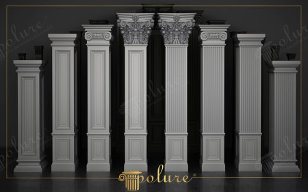 Modelli di Pilastri in Poliuretano per Dettagli Architettonici Classici