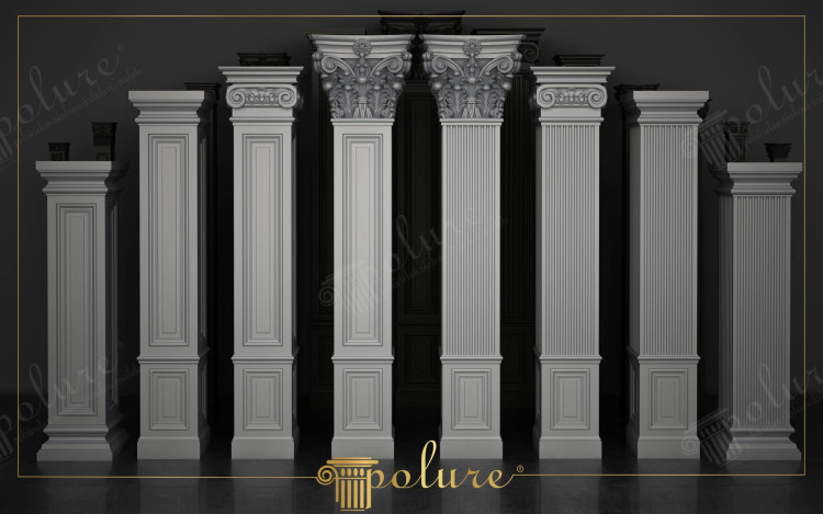 Klasik Mimari Detaylarda Poliüretan Pilaster Sütun Modelleri