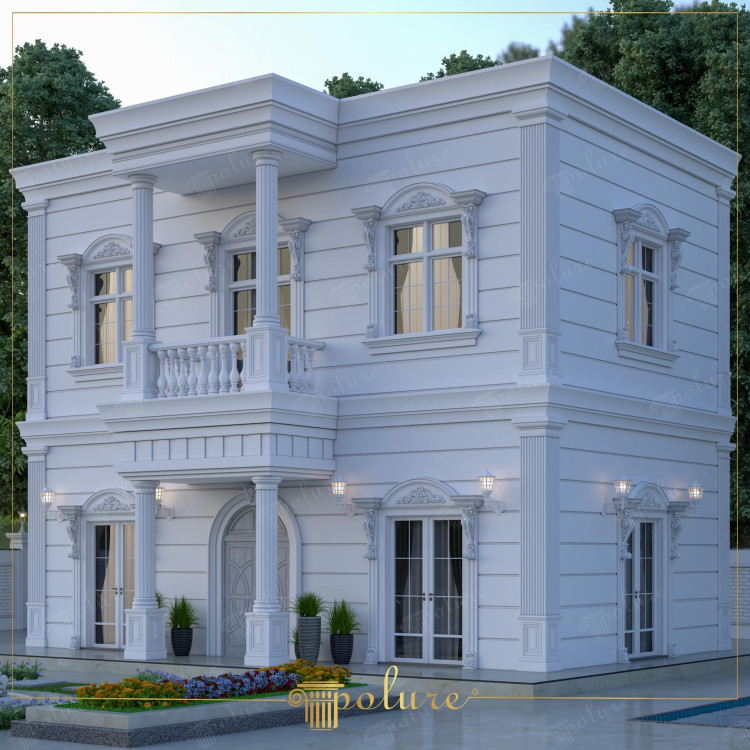 Estetica di Stipiti e Colonne in Poliuretano per Ville Neoclassiche