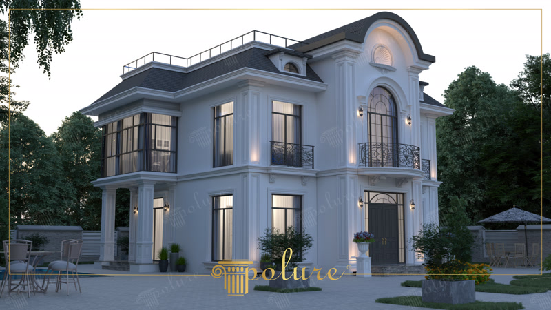 Architettura Neoclassica e Design di Facciate in Poliuretano
