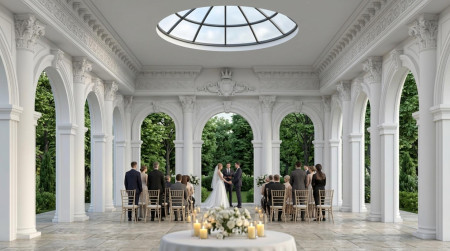 Archi e Colonne in Poliuretano per il Design di Terrazze Classiche