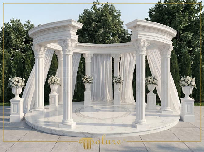 Poliüretan Sütun Modelleri ile Klasik Gazebo Tasarımı