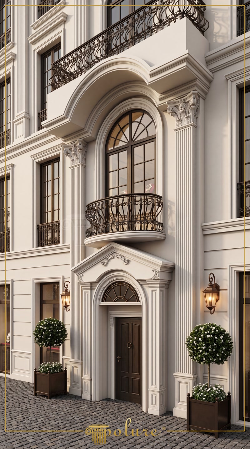 Decorazioni per Porte d'Ingresso in Poliuretano per Facciate