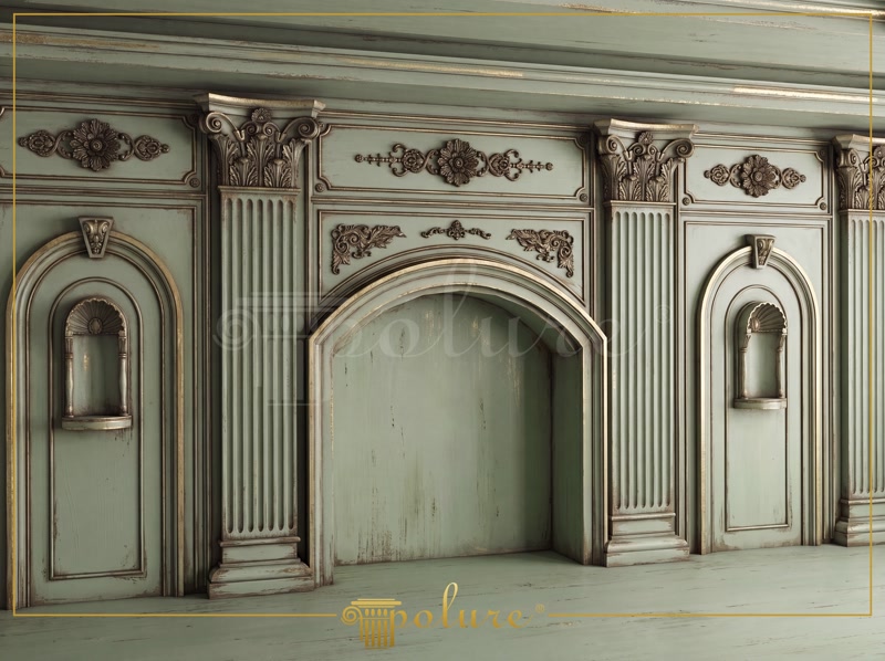 Pannelli Parete e Colonne Neoclassiche in Poliuretano
