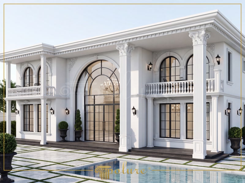 Polyurethane Villa Exterior Trim and Window Molding Designs
