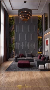 Poliüretan Duvar Paneli ile Modern Salon Dekorasyonu