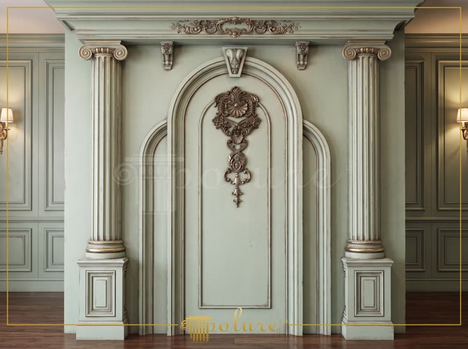 Polyurethane Arched Wall Panel and Column Decoration