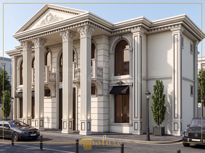 Polyurethane Classic Facade Design for a Villa in Gaziantep