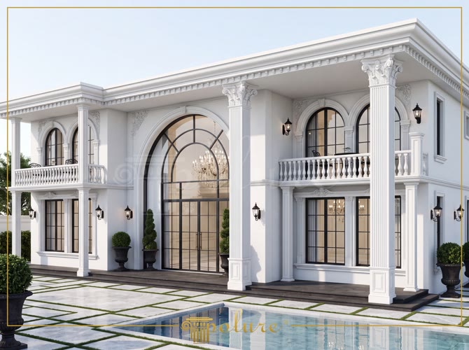 Polyurethane Villa Exterior Trim and Window Molding Designs