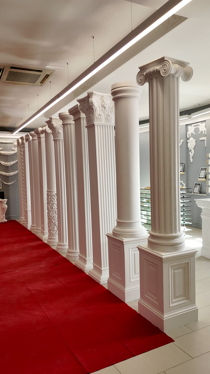 Dekoratif Sütun, Sütun Başlığı ve Pencere Sövesi | Polure Showroom