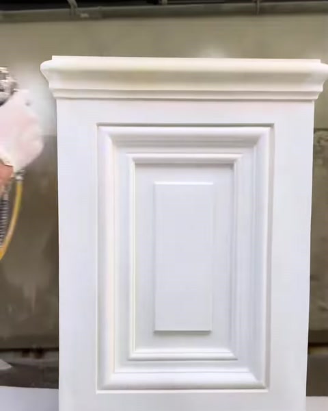 Boyanmış pilaster sütun başlığının kartuş ve profil detayı