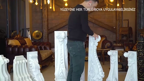 A model is selected from corbels in various heights and shapes