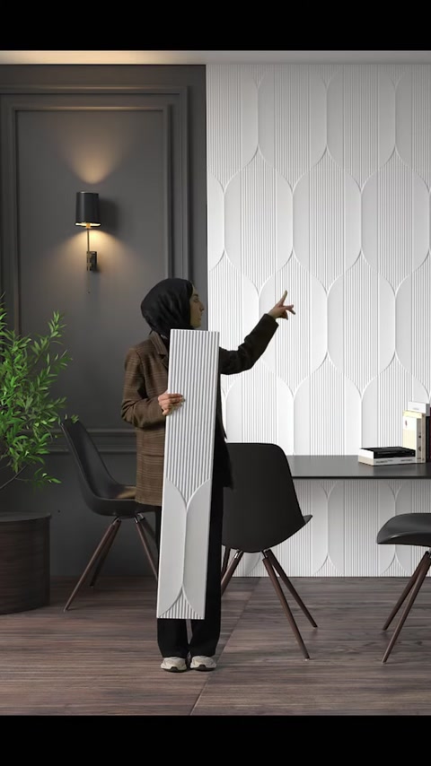 Design d’interni moderno con pannelli decorativi da parete in poliuretano