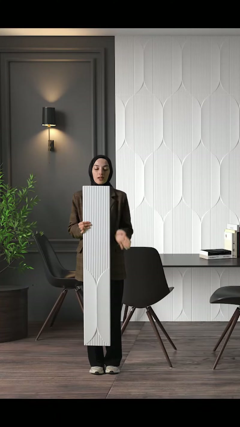 Design d’interni moderno con pannelli decorativi da parete in poliuretano
