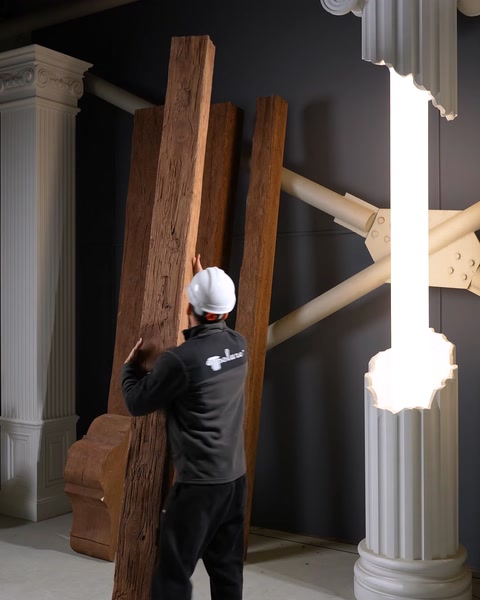 Scopri il Calore del Legno con Travi, Mensole e Modelli di Ruote in Poliuretano Polure — 0:18