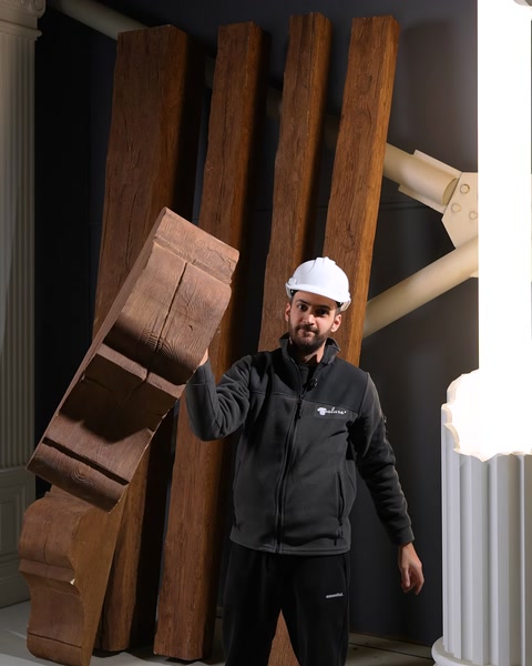 Scopri il Calore del Legno con Travi, Mensole e Modelli di Ruote in Poliuretano Polure — 0:22
