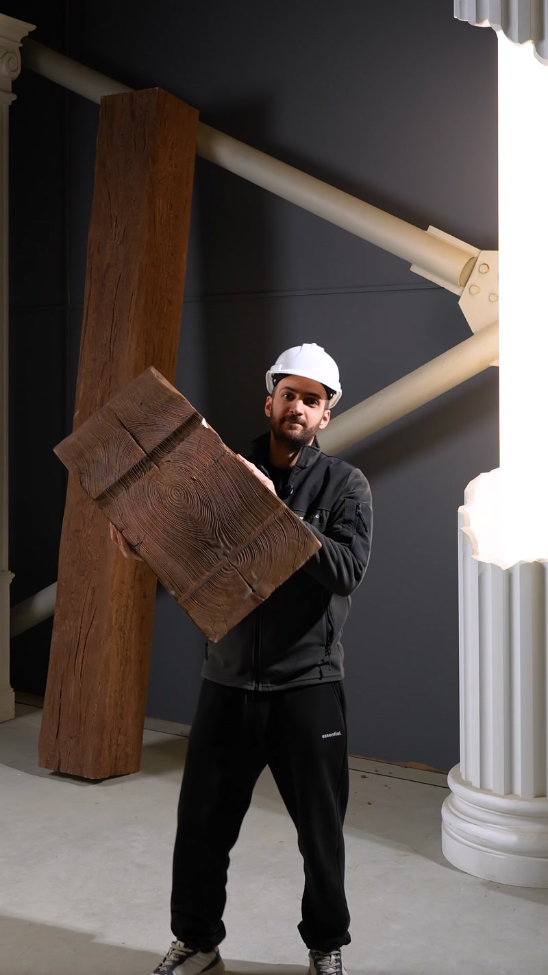 Wood-Effect Polyurethane Beams, Corbels, and Decorative Wheels