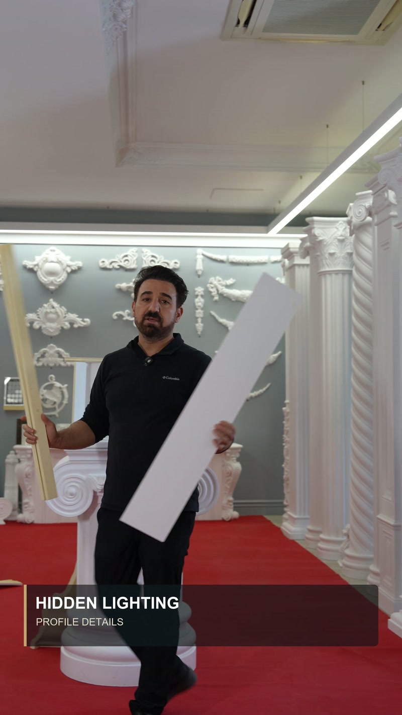 Özel Gizli Işık Profili ve LED Detayı: Projeye Özel Kesit Üretimi